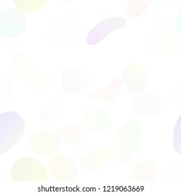 Light Green, Red vector seamless texture with disks. Blurred decorative design in abstract style with bubbles. Trendy design for wallpaper, fabric makers.