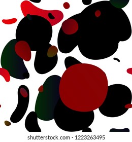 Light Green, Red vector seamless background with bubbles. Abstract illustration with colored bubbles in nature style. Design for textile, fabric, wallpapers.