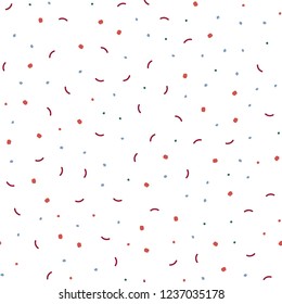 Light Green, Red vector seamless cover with spots, lines. Glitter abstract illustration with connection of triangle structure. Template for business cards, websites.
