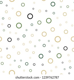Light Green, Red vector seamless layout with circle shapes. Illustration with set of shining colorful abstract circles. Pattern can be used for ads, leaflets.