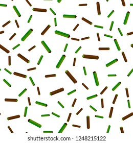 Light Green, Red vector seamless, isometric background with straight lines. Shining colored illustration with sharp stripes. Pattern for trendy fabric, wallpapers.