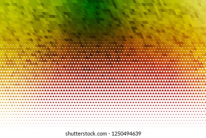 Light Green, Red vector seamless texture in triangular style. Beautiful illustration with triangles in nature style. Pattern for design of window blinds, curtains.