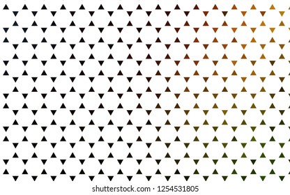 Light Green, Red vector seamless template with crystals, triangles. Abstract gradient illustration with triangles. Template for business cards, websites.