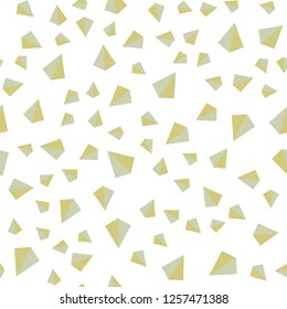 Light Green, Red vector seamless, isometric background with triangles. Decorative design in abstract style with triangles. Design for wallpaper, fabric makers.