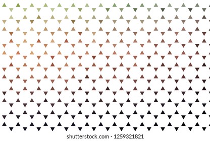 Light Green, Red vector seamless texture in triangular style. Glitter abstract illustration with triangular shapes. Pattern for design of fabric, wallpapers.