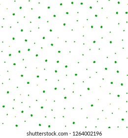 Light Green, Red vector seamless background with bubbles. Beautiful colored illustration with blurred circles in nature style. Trendy design for wallpaper, fabric makers.