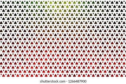Light Green, Red vector seamless texture in triangular style. Beautiful illustration with triangles in nature style. Pattern for trendy fabric, wallpapers.
