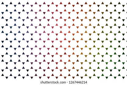 Light Green, Red vector seamless cover in polygonal style. Beautiful illustration with triangles in nature style. Pattern for design of fabric, wallpapers.
