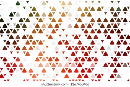 Light Green, Red vector seamless cover in polygonal style. Modern abstract illustration with colorful triangles. Pattern for design of fabric, wallpapers.