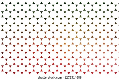 Light Green, Red vector seamless background with triangles. Modern abstract illustration with colorful triangles. Trendy design for wallpaper, fabric makers.