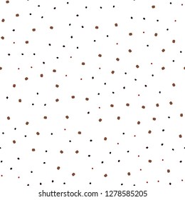 Light Green, Red vector seamless template with circles. Blurred decorative design in abstract style with bubbles. Pattern for trendy fabric, wallpapers.