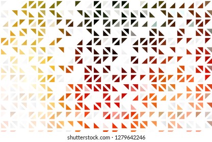 Light Green, Red vector seamless backdrop with lines, triangles. Glitter abstract illustration with triangular shapes. Trendy design for wallpaper, fabric makers.