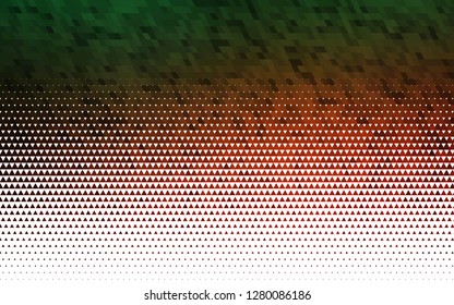 Light Green, Red vector seamless backdrop with lines, triangles. Modern abstract illustration with colorful triangles. Design for textile, fabric, wallpapers.