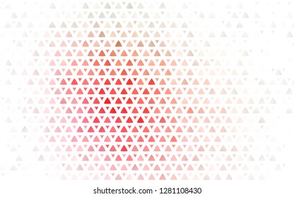 Light Green, Red vector seamless pattern in polygonal style. Beautiful illustration with triangles in nature style. Design for textile, fabric, wallpapers.