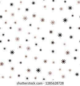 Light Green, Red vector seamless template with ice snowflakes. Modern geometrical abstract illustration with snowflakes. Design for wallpaper, fabric makers.