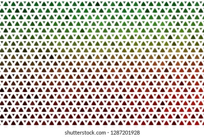Light Green, Red vector seamless pattern in polygonal style. Abstract gradient illustration with triangles. Design for textile, fabric, wallpapers.