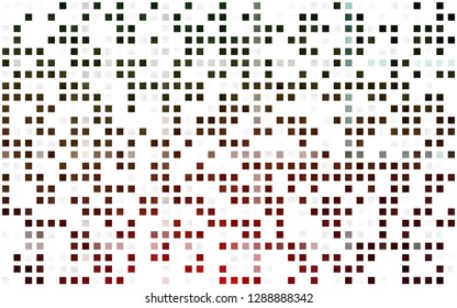 Light Green, Red vector seamless background with rectangles. Glitter abstract illustration with rectangular shapes. Design for textile, fabric, wallpapers.