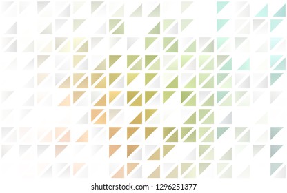 Light Green, Red vector seamless backdrop with lines, triangles. Modern abstract illustration with colorful triangles. Trendy design for wallpaper, fabric makers.