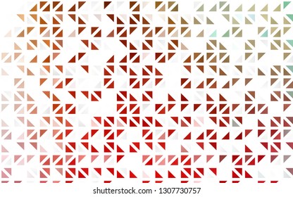 Light Green, Red vector seamless template with crystals, triangles. Abstract gradient illustration with triangles. Pattern for design of window blinds, curtains.