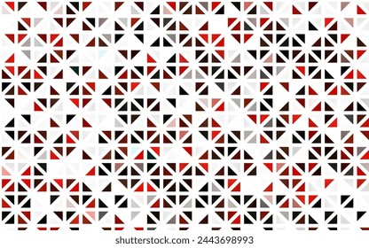 Verde claro, rojo vector de fondo sin fisuras con triángulos. Ilustración abstracta moderna con triángulos coloridos. Patrón para el diseño de la tela, fondos de pantalla.