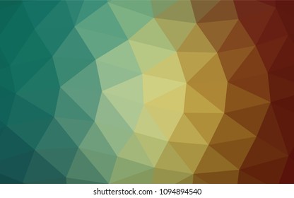 Light Green, Red vector shining triangular template. An elegant bright illustration with gradient. The template can be used as a background for cell phones.