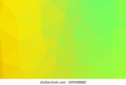 Light Green, Red vector shining triangular layout. Creative illustration in halftone style with triangles. Triangular pattern for your design.