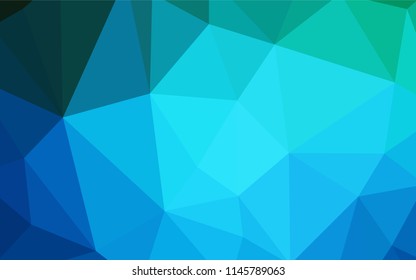 Light Green, Red vector shining triangular backdrop. Triangular geometric sample with gradient.  Polygonal design for your web site.
