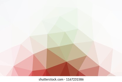 Light Green, Red vector shining hexagonal pattern. Glitter abstract illustration with an elegant design. Brand new design for your business.
