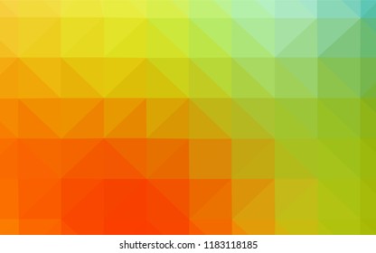Light Green, Red vector shining triangular cover. A completely new color illustration in a polygonal style. A completely new design for your leaflet.