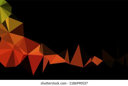 Light Green, Red vector shining hexagonal pattern. Modern geometrical abstract illustration with gradient. A new texture for your design.