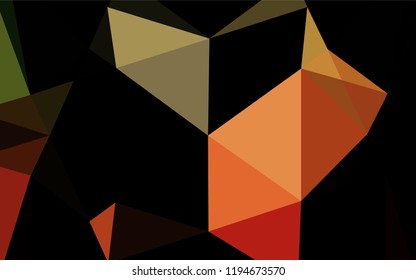 Light Green, Red vector shining hexagonal background. Glitter abstract illustration with an elegant design. The elegant pattern can be used as part of a brand book.