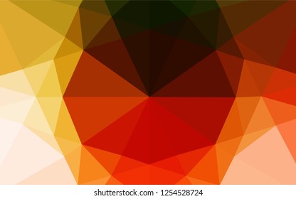 Light Green, Red vector shining hexagonal pattern. Colorful abstract illustration with gradient. Brand new design for your business.