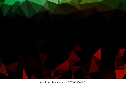 Light Green, Red vector shining hexagonal template. A sample with polygonal shapes. The completely new template can be used for your brand book.