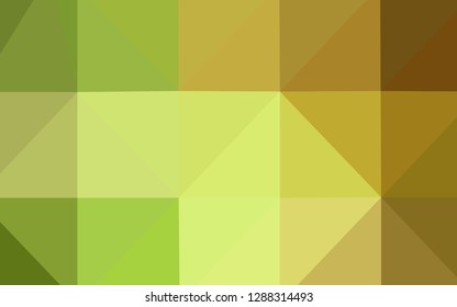 Light Green, Red vector shining triangular backdrop. A sample with polygonal shapes. The best triangular design for your business.