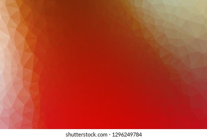 Light Green, Red vector shining triangular pattern. Colorful illustration in Origami style with gradient.  Template for a cell phone background.