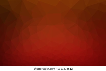 Light Green, Red vector shining triangular pattern. Colorful illustration in Origami style with gradient.  Polygonal design for your web site.