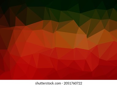 Light Green, Red vector shining triangular background. A completely new color illustration in a vague style. Textured pattern for background.