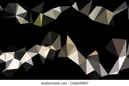 Light Green, Red vector shining triangular pattern. Colorful illustration in Origami style with gradient.  Completely new template for your business design.