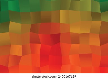 Light Green, Red vector shining triangular background. Triangular geometric sample with gradient.  The best triangular design for your business.