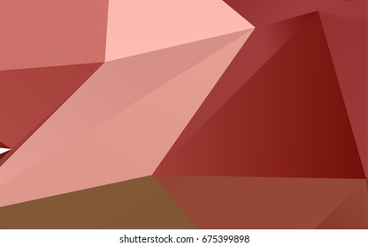 Light Green, Red vector shining triangular background. An elegant bright illustration with gradient. The completely new template can be used for your brand book.