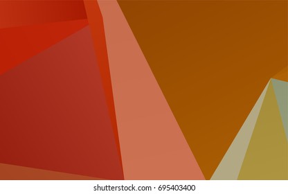 Light Green, Red vector shining triangular pattern. Creative illustration in halftone style with gradient. The best triangular design for your business.