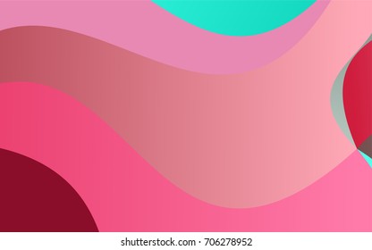Light Green, Red vector shining cranked pattern. Geometric illustration in Origami style with gradient.  The elegant pattern can be used as part of a brand book.