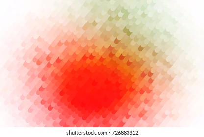 Light Green, Red vector shining cranked template. Modern geometrical abstract illustration with gradient bandy lines. A completely new design for your business.