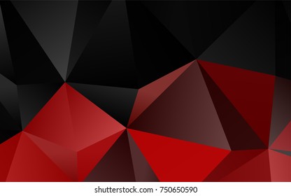 Light Green, Red vector shining triangular template. An elegant bright illustration with gradient. The completely new template can be used for your brand book.
