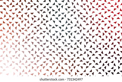Light Green, Red vector of small triangles on white background. Illustration of abstract texture of triangles. Pattern design for banner, poster, cover.