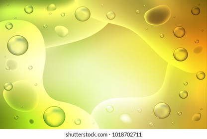 Light Green, Red vector template with abstract circles. An elegant bright illustration with gradient. Memphis design for your web site.