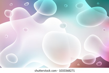 Light Green, Red vector template with liquid shapes. Shining crooked illustration in memphis style. A completely new memphis design for your business.