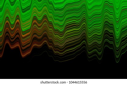 Light Green, Red vector template with lava shapes. Creative illustration in halftone marble style with gradient. The elegant pattern for brand book.