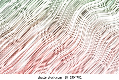 Light Green, Red vector template with bubble shapes. Colorful abstract illustration with gradient lines. The best blurred design for your business.