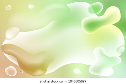 Light Green, Red vector template with lines, ovals. A completely new color illustration in memphis style. The elegant pattern for brand book.